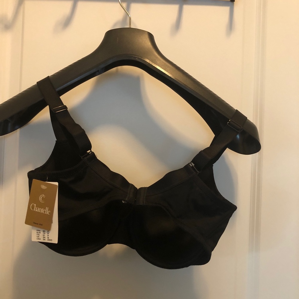 NWT Chantelle Black t-shirt bra 34 DDD